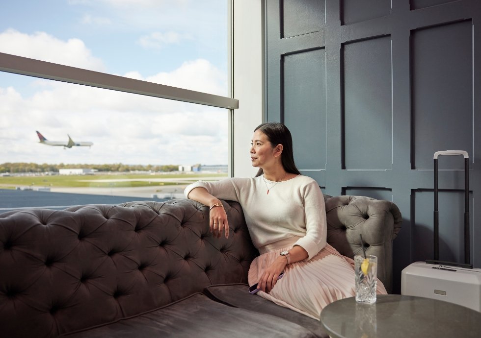 Airport lounge promotion