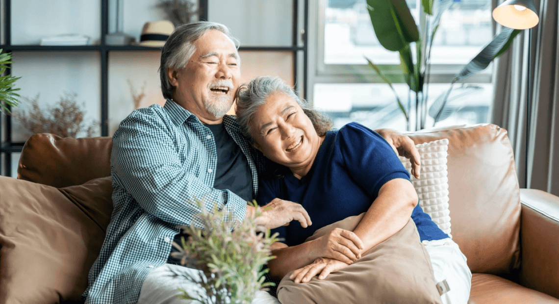 A couple enjoying their retirement years
