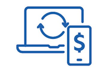 Secure digital access represented by a protected financial interface