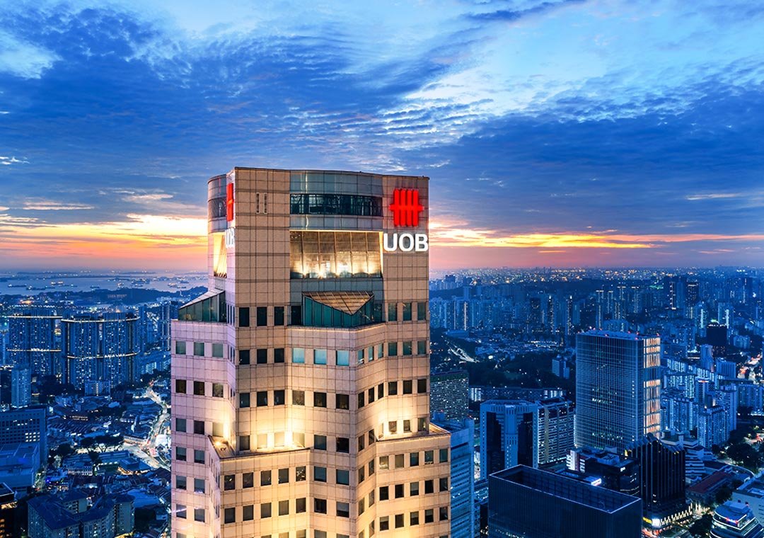 Business district representing connected opportunity